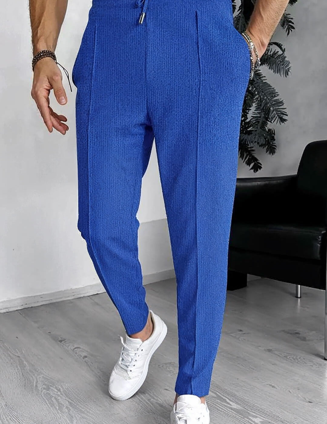 Franco: Textured Slim Joggers