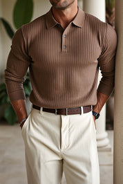 Torino: Muscle Fit Ribbed Knit Sweater