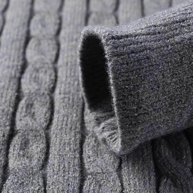Vito: Half Zip Ribbed Sweater