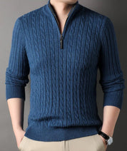 Vito: Half Zip Ribbed Sweater